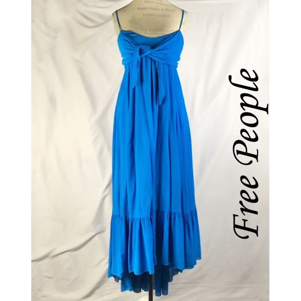 Free People Blue Clubwear Oh La La Midi Dress S